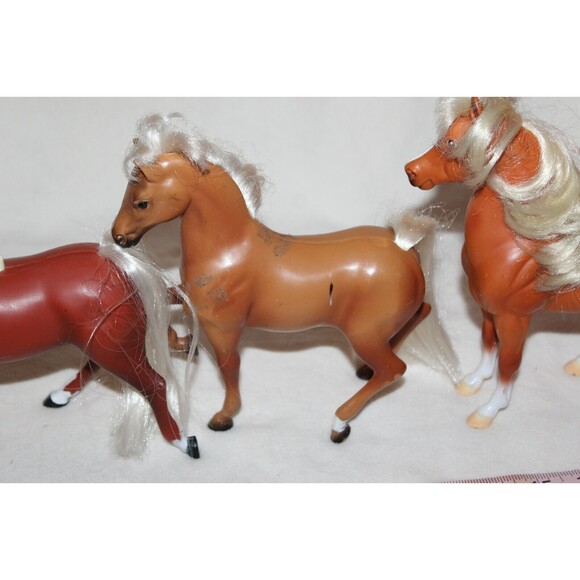 Vintage Grand Champion Lot of 3 Plastic Horses Flaxen Stallion Gelding 8" Sorrel - Picture 3 of 7